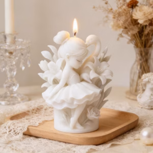 Ballerina Swan Sculptural Scented Candle