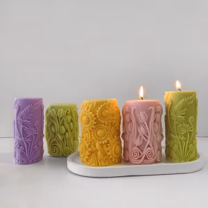 Sunflower Blossom Aroma Pillar Candle