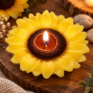 Sunflower Bloom Floating Candle