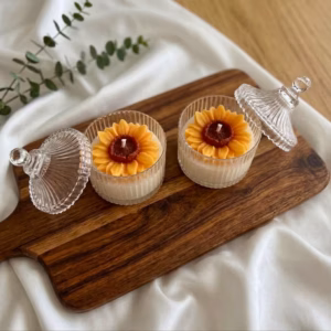 Sunflower Wedding Favor Soy Candle